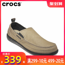Crocs Carloch Mens Summer New One-foot Lazy Shoes Loafers Vintage Canvas Shoes Board Shoes Casual Shoes
