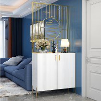  Light luxury style entrance cabinet Shoe cabinet one-piece foyer screen partition living room door-to-door shelf modern and simple