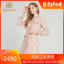 Gerolamo 2019 autumn and winter new fashion trend elegant pink small fragrance coat female gljt94901q
