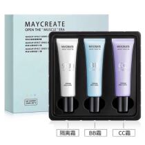 Bodybuilding Creative Research maycreate Qi Huan Light sense repair series BB cream CC cream cream cream three-piece set
