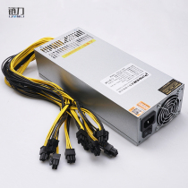 Chain force new small steel gun 2U2000W silent power regulator rated 1800W single 12V server chassis