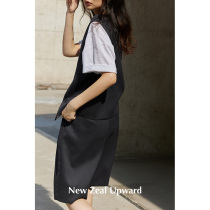 NZU casual spring and autumn wool temperament slim high waist suit shorts Women wide leg pants autumn five-point pants