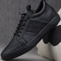 Shoes mens black mens shoes autumn 2021 new trendy shoes wild work work shoes mens casual shoes leather shoes