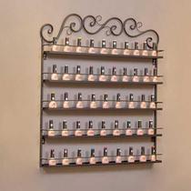 Wrought iron European nail polish glue shelf Nail shop shelf Display rack shelf Cosmetics nail wall shelf