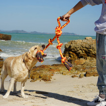  Dog large toy bite rope Bite-resistant molar rope Knot molar rope Samoyed Labrador large dog molar stick
