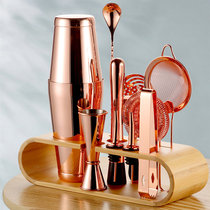 304 Stainless Steel Flipper Suit Cocktails Glass Ounces of Bronze Black Rocking Wine Maker Shaker with containing shelf