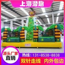 Large outdoor inflatable climbing castle wall outdoor children trampoline naughty Castle Orchard Park playground equipment