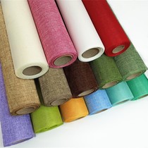 diy handmade materials kindergarten color simulation hemp cloth classroom corridor ring creation decorative linen fabric
