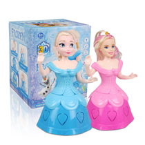 The new electric Wanxiang princess light music rotating children can take apart the night market stall hot toy net red