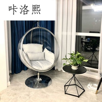 Nordic Net red balcony home hanging chair swing indoor bedroom girl hanging basket rattan chair outdoor lazy bubble chair