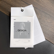 Off-white clothing tag custom-made three-piece Listing custom-made spot Universal label womens card customization