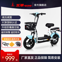 Wuyang new national standard electric bicycle takeaway long-distance running battery car Lady parent-child travel small power-assisted electric vehicle
