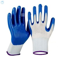  Labor insurance gloves wear-resistant work site industrial work mens labor plastic leather impregnated waterproof thickened rubber tape glue