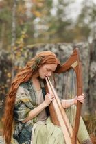 Zhuang Sheng Dream Butterfly 22-string all solid wood fairy harp Celtic Harp Portable niche musical instrument