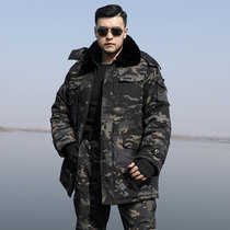 Winter thick camouflage cotton jacket large size coat men short warm cold camouflage clothing cotton jacket neutral trench coat