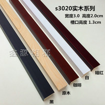  Solid wood white wood 3020 series Solid wood photo frame frame line Frame line Chinese painting mounting 126 meters package