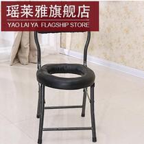 People use squats to fold mobile chairs pregnant women toilets toilets toilets and stools.