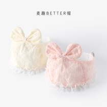 Newborn baby fetal hat 0-3-6 months summer cute super cute empty top hat female baby cotton little princess cool hat