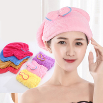 Dry hair hat female absorbent dry hair towel wipe hair quick-drying towel bag headscarf shampoo shower cap super strong non-hair speed
