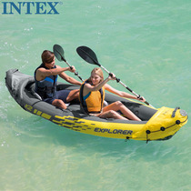 INTEX68307 Explorer Rafting Inflatable boat 2 person Rubber rowing boat 2 person Assault boat Fishing boat
