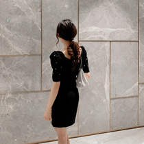 Evening dress Dress Superior high level Extravagant Luxury high-end Gathering Black Banquet Dress Temperament Birthday Usual Wear