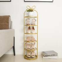 Light luxury shoe rack small narrow simple shoe rack dormitory small storage artifact children's net red small shoe rack at home door