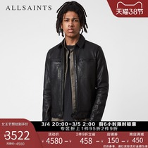 ALLSAINTS Mens LARK Pilot leather jacket Spring autumn zipped pocket leather jacket ML141H-Z