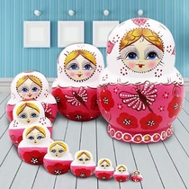 Popular toys educational childrens birthday gifts handicrafts hand-painted Russian features imported doll 15 layers