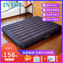 INTEX Inflatable mattress household single double thickened air bed lunch break folding bed outdoor tent air cushion bed