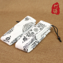 Bamboo flute bag bag hole flute horizontal flute packaging soft flannel single rope single bead bundle mouth student musical instrument with two pieces