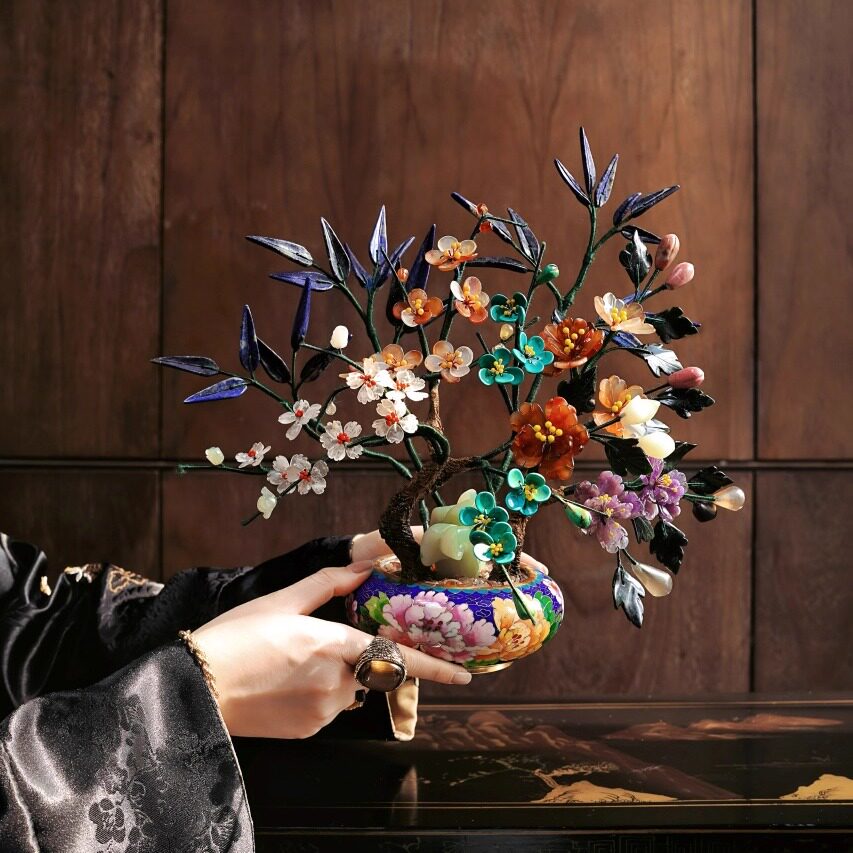 景泰蓝玉石盆景-景泰蓝玉石盆景促销价格、景泰蓝玉石盆景品牌- 淘宝