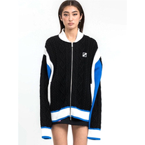 Domestic spot WE11DONE 21FW colorblock jacquard car sweater WELLDONE knitted cardigan coat
