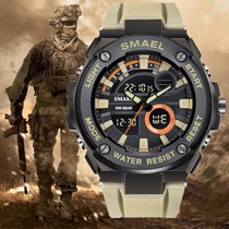 Outdoor Waterproof Electronic Watch Male Junior High School Student Adult Mountaineering Watch Special Soldier Tactical Multifunction Sports Watch