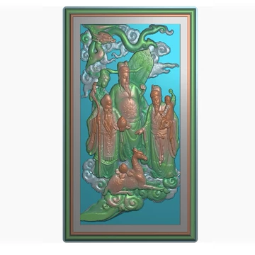 聚寶齋*翡翠石手工彫*人生福壽吊墜】置物 賞物