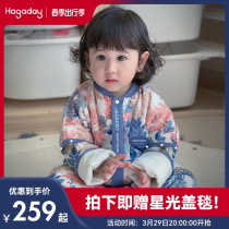 haggaday hakada baby sleeping bag spring autumn thin thermostatic baby bamboo cotton cotton cloth sleeping bag children all season universal