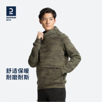 Decathlon official sports vests men and women fall winter long sleeve padded pullover couples loose camouflage plus velvet OVH
