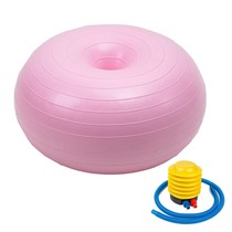 Frosted yoga ball 55cm doughnut Pilates Apple ball sports fitness ball thickening 0928k