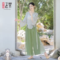 Classical dance dress female elegant Chinese style suit classical dance short gauze dress new female summer practice uniform