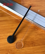Disposable transparent mixing rod round wine bar individually packed coffee mixer plastic wine stick 180