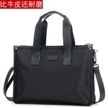 Trendy brand new mens handbag horizontal mens bag shoulder bag messenger bag large capacity canvas oxford cloth briefcase