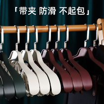 European-style thick clothes hanging suit coat no trace clothing support household wardrobe plastic adult wide shoulder solid color non-slip hanger