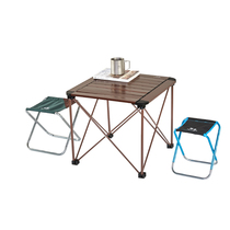 Jingxing outdoor aluminum alloy folding table and chair portable light Wild Travel self driving table barbecue camping table