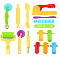 Peberle Art Paternity DIY Color Mud Tool Set Roller Needle Animal Stamp Surface Scepter