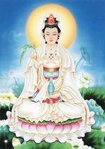 The portrait of Guanyin Bodhisattva H3 the pure land of Buddhism