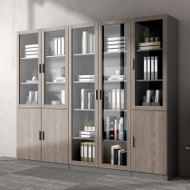 Office Filing Cabinet Wooden File Information Cabinet Minimalist Modern With Door Glass Bookcase Floor Containing Lockers