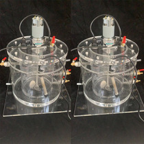 Transparent plexiglass water treatment SBR EGSB AAO pilot plant BAF aeration mixing water bath