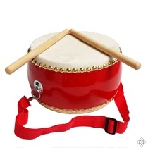 2021 toy drum kindergarten playing drum beating drum percussion instrument cowhide childrens toy big and small gong New