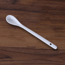 Pure white lead free bone china spoon large spoon small soup spoon small round spoon rice spoon coffee spoon seasoning spoon fortified