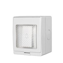 Outdoor waterproof and moisture-proof doorbell switch 16A outdoor Villa open and dark-proof rain-proof video doorbell Type 86