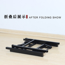 Simple foldable table leg bracket table rack household table leg table leg black frame metal standard table leg